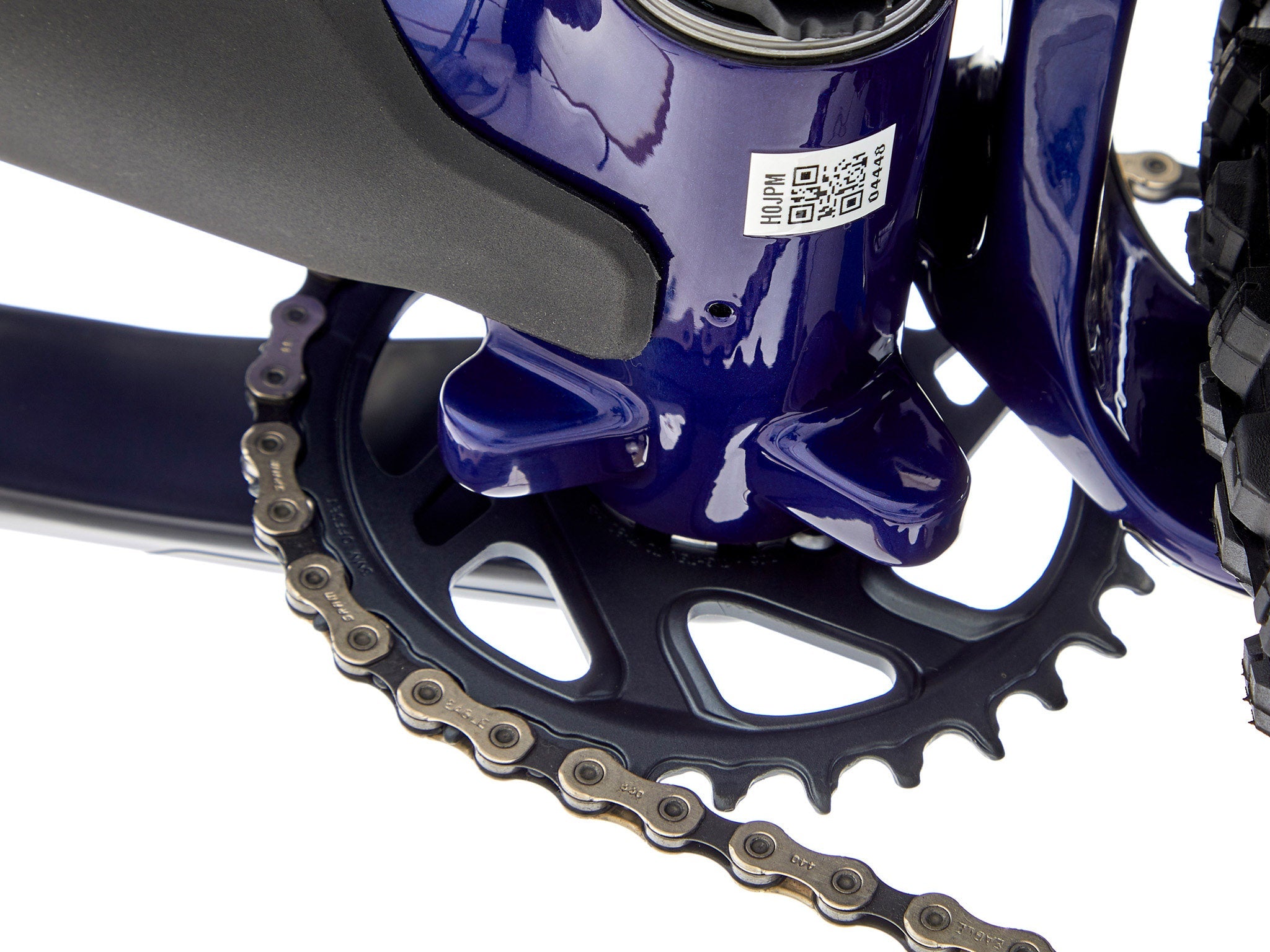 Close-up of the Kona Process X CR DL carbon mountain bike highlighting its high-end components.